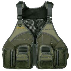 PRICES MAY VARY. Ultimate high capacity fishing vest Dual zip-down work stations with fly patches Adjustable padded shoulder and waist straps One size fits most Fishing Vest, Work Stations, Utility Vest, Docking Station, Fly Fishing, Outdoor Gear, Horn, Special Features, Fun Sports