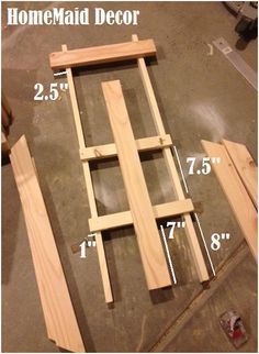 the frame is made up and ready to be assembled