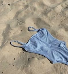 Baby Blue Aesthetic, Blue Swimsuit, European Summer, Beach Aesthetic