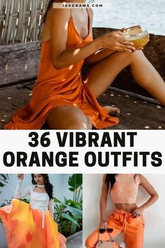 Save this pin for 36 vibrant orange outfit inspirations that will add a sunny citrus chic vibe to your style! Explore various ways to incorporate this bold color into your outfits and stand out from the crowd. #OrangeOutfits #FashionInspiration #StyleTips Burnt Orange Blouse Outfit, Orange Blouse Outfit