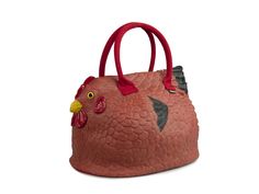 PRICES MAY VARY. Decca C. Original Reddish Brown Chicken Purse. Fun and Funky popular rubber Chicken handbag. The bag has many features, including an interior pocket, sturdy nylon handles, lining on the inside, and has a 6.5" long zipper closure. Hand Wash. Size: 10.5"L x 7.5"W x 8"H. It has the pattern of chicken feathers on the whole bag. With a flat base to let the bag stand straight. It is also roomy enough to carry things like a water bottle inside. If you are looking for a fashion accessor Chicken Purse, Brown Chicken, Chicken Feathers, Rubber Chicken, Chicken Gifts, Bag Stand, Camera Settings, Reddish Brown, Gag Gifts