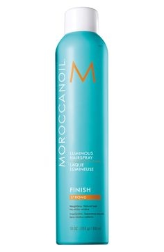 Free shipping and returns on MOROCCANOIL 'Luminous' Hairspray Strong at Nordstrom.com. MOROCCANOIL Luminous Hairspray Strong is formulated with a combination of highly sophisticated ingredients infused with argan oil. The lightweight, workable spray offers a long-lasting, flexible hold without leaving behind a sticky residue and is ideal for creating and maintaining soft, natural styles. It can be brushed out easily without weighing the hair down and provides a reflective shine shield that fight Best Hairspray, Veil Hairstyles, Natural Styles, Hair Spray, Spring Hairstyles, Moroccan Oil, Real Beauty, Hair Waves, Argan Oil