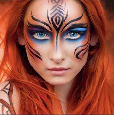 Mandala Face Painting, Warrior Makeup, Masquerade Makeup, Dragon Makeup, Festival Face Paint, Circus Makeup, Adult Face Painting, Monster Makeup, Festival Face