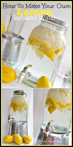 how to make your own lemon infused water