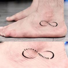 two pictures of the same person's foot with their names on them, and one has