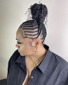 Cornrow Updo, Black Hairstyle, Quick Braided Hairstyles