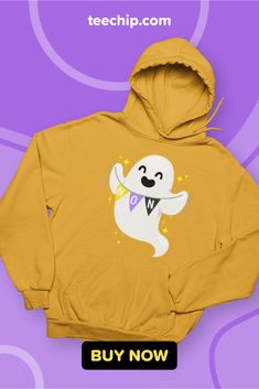 Ghost Hoodie | Pride Clothes | LGBTQ Clothes | Non Binary Fashion #lgbt #lgtbpride #queer #genderqueer #gaypride #androgynous #nonbinary #streetstyle #sportswear #hoodiestyle #fashion #apparel" Lgbtq Clothes, Pride Clothes, Ghost Shirts, Ghost Hoodie, Yellow Hoodie, Ghost Shirt