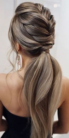 Prom Hairstyles For Long Hair, Bridesmaid Hair Down, Bridesmaid Hair Short, Summer Hairstyles For Medium Hair, Low Ponytail, Hairdo For Long Hair, Long Blonde, Easy Hairstyles For Long Hair