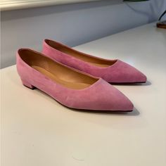 New Not In Box. Size 8. K9477 Color - Sundrenched Peony Pink Loafers, Bow Slides, Slingback Flats, Suede Flats, Casual Slippers, Pointed Toe Flats, Jcrew Women, Leather Ballet Flats, Leather Flats