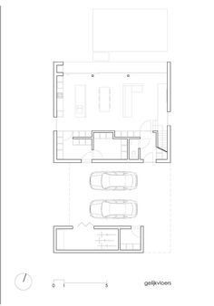 the floor plan for an apartment with two beds and one living room, as well as three