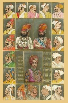 Les Rathores (du clan Rajput). Fort Mehrangarh, Jodphur. Mehrangarh Museum Trust Rajput Warrior, King Of India, Indian Portrait, Indian Royalty, Rocky Hill, Royal Indian, India Facts, Royal King, History Of India