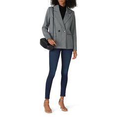 Requiem blue denim (57% Cotton, 37% Modal, 6% Elastane). Jeans. Zip fly closure. Front Pockets. Back Pockets. Super skinny fit. Inseam: 30", Rise: 10", Leg opening: 10". Imported. Rent The Runway, Blue Denim, Trench Coat, Suit Jacket, Blazer, Fashion Design, Blue