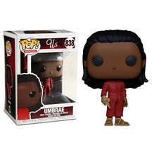 the walking dead pop vinyl figure umbabee with red jumpsuit and gold gloves