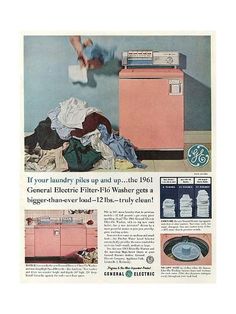 an advertisement for general electric filter - filtr washer