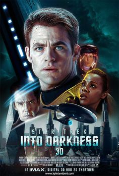 the movie poster for star trek into darkness