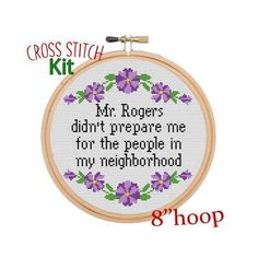 a cross stitch pattern with the words text it's you're out of toilet paper i know you have your phone