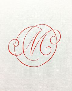 the letter c is drawn in red ink