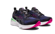 This neutral everyday trainer is a versatile choice for various running workouts and distances. Asics has updated the midsole with a new PureGEL® technology and FF BLAST™ PLUS cushioning. These materials help create softer landings and a more energized toe-off during your training. | Asics Women's GEL-CUMULUS 25 Runner in Sheet Rock | Size 11/B Size 7