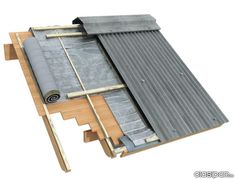 an image of a roof that is being built