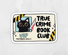 Thick, durable vinyl protects your stickers from scratches, water & sunlight. Waterproof sticker.  *Perfect for laptops, water bottles, vehicles, or anything you can put a sticker on!  *Apply sticker to a clean, dry, flat surface! For best results carefully pull of backing of the sticker and apply from one side smoothing it out to the other to avoid bubbles and wrinkles. Actual colors may vary due to computer monitors displaying colors differently Horror Book Stickers, Stickers For Book Lovers, Funny Book Stickers, Book Sticker Ideas, Book Stickers Printable, Stickers Books, Reading Stickers, Books Stickers, Bookish Stickers