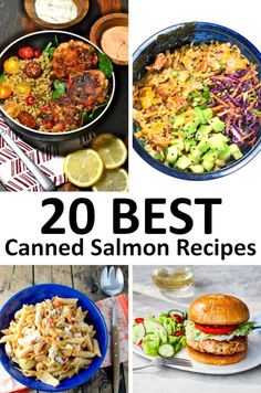 the top 20 best canned salmon recipes on this list are fish, salads, and sandwiches