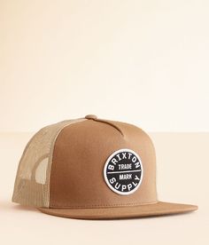 Brixton Oath Trucker Hat - Brown , Men's Tanlighttan Embroidered patch snapback hat One size fits most. 60% Cotton 40% Polyester. Apparel & Accessories > Clothing Accessories > Hats Brown Trucker Hat With Flat Brim And Logo Patch, Brown Trucker Hat With Logo Patch And Curved Brim, Brown Leather Patch Trucker Snapback Hat, Retro Brown 5-panel Trucker Hat, Brown 5-panel Trucker Hat, Accessories Clothing, Embroidered Patch, Snapback Hat, Snapback Hats