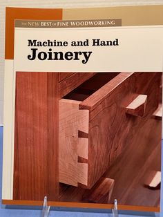 the cover of machine and hand joinry, with an image of a drawer on it