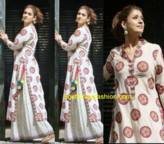 Nayanthara in Vrisa by Rahul n Shikha kurta and long skirt, nayanthara in babu bangaram Long Skirt And Top, Indian Kurti Designs, Ritu Kumar, Simple Kurti Designs, Salwar Designs, Dress Neck Designs, Kurta Designs Women, Dress Indian Style, Stylish Sarees