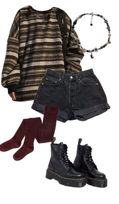 Outfit Inspo 90s Grunge, 80s Fall Outfits, Cute Autumn, Earthy Outfits, Fall Inspiration, Swaggy Outfits, Alternative Outfits, Dream Style