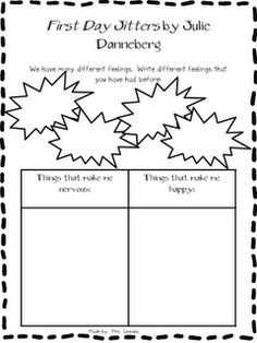 the first day matters worksheet for children to learn how to write and draw