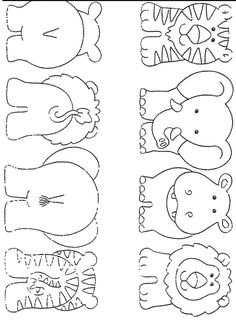 the printable pattern for children's face masks is shown in black and white