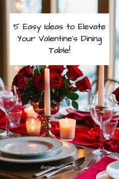 Valentines Day Tablescapes, Valentine Tablescape, Dinner Experience, Valentine's Dinner, Valentine Table Decorations, Romantic Ambiance, Christmas Table Centerpieces