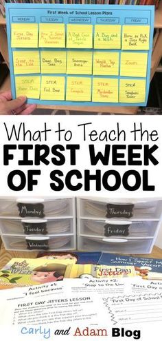 what to teach the first week of school