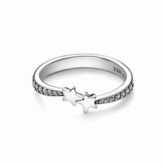 Two shining stars meet on our new Shooting Stars Sparkling Ring design, which symbolizes the power of togetherness and the magic of starry night skies filled with wonder. Crafted from sterling silver, this stackable ring is set with pavé cubic zirconia around the band, as if the stars are leaving a twinkling trail behind them. Gift this special piece as a symbol of special connections, or style it yourself as a reminder of how wonderful you are. Royal Chain, Gold Armband, Sparkling Rings, Diamond Star, Star Ring, Shooting Stars, Stackable Ring, Ring Size Guide, Jewelry Rings Engagement