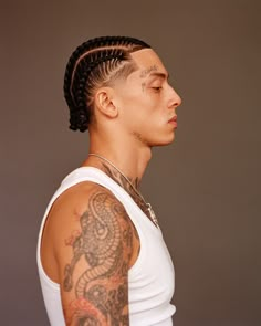 Box Braids Men, Cornrow Braids Men, Boy Braids, Braid Styles For Men, Cornrow Hairstyles For Men, Braids Men, Braids For Boys, Cornrow Braids, Central Cee