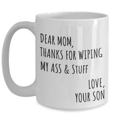 Being a mom is hard, but it's a whole lot easier with a good laugh! Our '14 Funny Mom Mugs That Tell it Like It Is' collection is filled with relatable, cheeky mugs that'll brighten up your day. These mugs are not only hilarious, but they also speak to the heart of every mom out there. So why wait? Dive in and grab your mug now! Daughter Funny, Mom Daughter Gifts, Dad Coffee Mug, Birthday Presents For Mom, Mug For Mom, Moms Birthday, Mom Christmas, Christmas Gift For Dad, Presents For Mom