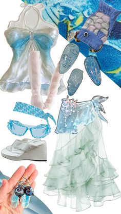 Aquatic Outfit Ideas, Aquatic Outfit, Aquatic Theme, Ocean Outfits, Soiree Outfit, Fairy Outfit, Digital Closet, Cat 2, Fit Ideas