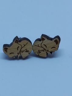 This is for a pair of fox wooded stud earrings. Size: 1.3cm x 1cm Mens Earrings, Fox Earrings, Wood Earrings Stud, Wood Studs, Men Earrings, Wooden Earrings, Jewelry Earrings Studs, Favorite Jewelry, Etsy Earrings