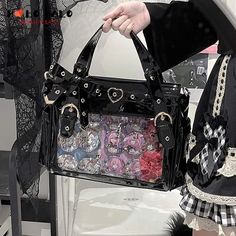 Clear Purses, Totes Bag, Aesthetic Bags, Harajuku Style, Girls Tote, Buy Bags, Girls Purse