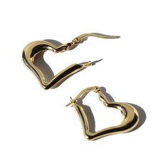 Gold Heart Earring , Solid Gold 14K Hoop Heart Earring Material: 14K Gold Karat: 14 Karats Gold (585) BEST CHOİCE FOR GİFT🎁 You can buy the best gifts for your loved ones from this shop with our special packaging that we use for each product. DELIVERY🚀 Your order will be crafted and ready to ship within 1 - 5 business days.We use express shipping for all orders.Please contact us if you have any urgency. Estimated delivery time: USA 1-3 days EU   1-3 days AUSTRALİA  2-7 days CANADA  2-4 days Other 2-8 days Valentine's Day Heart-shaped Fine Hoop Earrings, Valentine's Day Heart Shaped Fine Hoop Earrings, Yellow Gold Heart-shaped Hoop Earrings For Wedding, Fine Jewelry Heart Earrings For Pierced Ears, Gold Open Heart Earrings For Formal Occasions, Tarnish Resistant Heart Hoop Earrings For Anniversary, Heart-shaped Fine Jewelry Hoop Earrings For Anniversary, Gold Heart-shaped Hoop Earrings Fine Jewelry, Anniversary Heart-shaped Fine Hoop Earrings