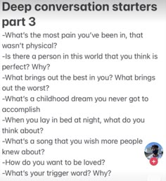 How To Make Conversation With Boyfriend, Interesting Convo Starters, Relationship Journal Prompts, Deep Journal Prompts, Convo Starters, Deep Conversation Starters, Deep Conversation