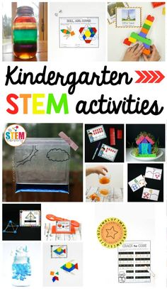 Kindergarten Stem Activities, Spring Stem Activities, Math Stem Activities, Simple Stem Activities, Stem Elementary