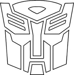 an image of a transformer mask coloring page