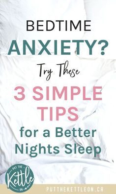 Can't sleep due to your stress and anxiety? These 3 simple tips will help your mind relax so you can sleep better. I've also shared my favourite sleep tools to help you at night! #insomnia #insomniaremedies #anxiety #sleeptips #sleep #cantsleep #insomniah How Can I Sleep, Insomnia Causes, Think Positive Thoughts, Trouble Falling Asleep, Ways To Sleep, How To Sleep Faster, Mind Relaxation, Can't Sleep, Sleep Health