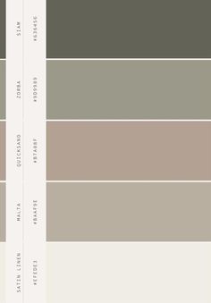 the different shades of gray and brown in this color scheme are shown on top of each other