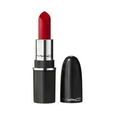 Miniature size. M·A·Cximal impact. Our iconic Matte Lipstick has been maxed out to give lips more with a silky-matte finish and good-for-lips formula that looks richer, feels better and lasts longer. Get more colour with full-coverage, pigment-rich payoff in our widest range of Artist-appoved shades. Get more comfort with a creamy blend of coconut oil, organic shea butter and cocoa butter that conditions and nourishes lips. Get more care with instant and eight-hour moisture. Get more longwear wi Mac Lip Pencil, Revlon Super Lustrous Lipstick, Clinique Pop, Mini Lipstick, Mac Lips, Ruby Woo, Revlon Super Lustrous, Black Honey, Long Wear Lipstick