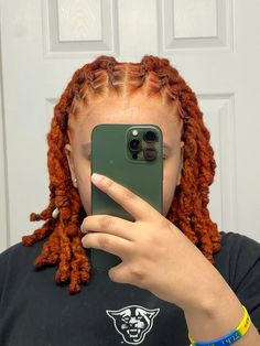 Orange Locs, Ginger Locs, Dreads Short Hair, Dreadlocks Hair Care, Short Dreadlocks Styles, Wear Headphones, Dreadlock Hairstyles For Men, Beautiful Dreadlocks