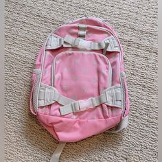 Pottery Barn Kids Pink Backpack With Silver Hearts, It’s The Small Size, Never Used. Price Is Set Pottery Barn Kids Backpack, Kids Pottery, Kids Backpack, Pink Backpack, Kids Backpacks, Pottery Barn Kids, Silver Heart, Pottery Barn, Kids Accessories