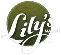 the logo for lily's malieu, which is part of an italian restaurant