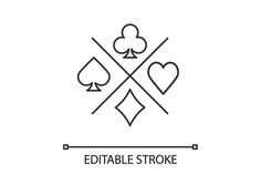 the logo for an event with spades, hearts and two playing cards on it